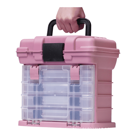 Portable Fishing Tackle Box Multifunctional Drawer Storage Organizer for Lures