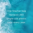 thumbnail image 4 of Stasher  Reusable Silicone Food Bag  Sandwich Size Medium  Lime  15 fl oz  450 ml, 4 of 11