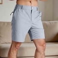 thumbnail image 2 of Hurxie Mens Stretch Golf Shorts with Pockets 7 Inch Inseam Lightweight Dress for Hiking Work Casual Gray,M, 2 of 7