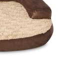 thumbnail image 4 of Vibrant Life Extra Large Round Corner Sofa Style Dog Bed, Brown, 35" x 48", 4 of 6