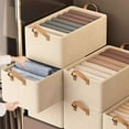 thumbnail image 6 of Ovzne Fabric Storage Box – Compartmentalized Organizer For Clothes Small Items, 6 of 6