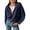 Denim Blue, variant on BTFBM Womens Sweaters Quarter Zip Pullover V Neck Collar Long Sleeve Ribbed Knit Loose Casual Winter Fall Sweater