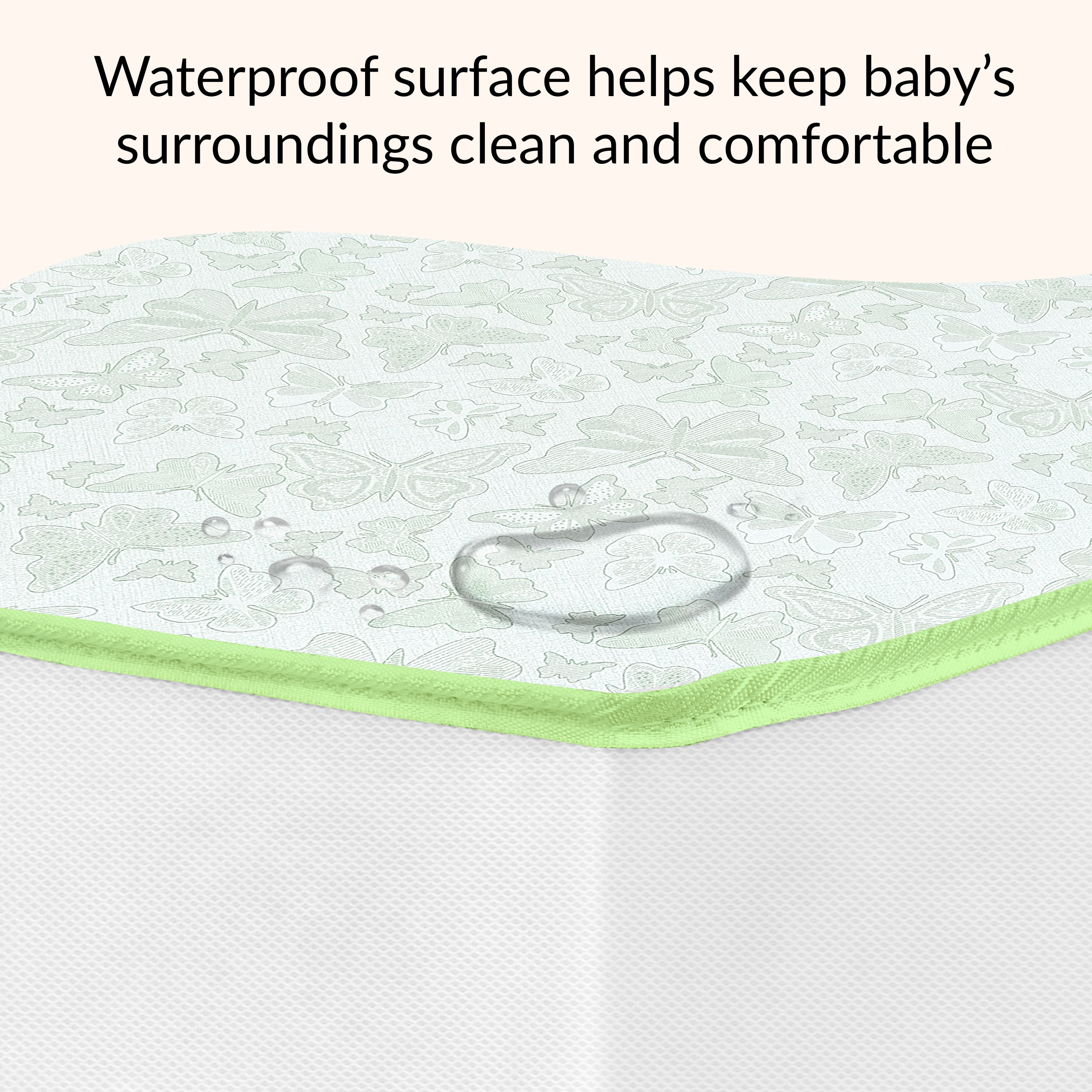 Dream on Me Dual-Sided Mini/Portable Crib Breathable Foam Mattress, Infant and Toddler