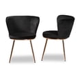 thumbnail image 4 of Baxton Studio Farah Dining Chair, Set of 2, Black/Rose Gold, 4 of 9