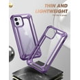 thumbnail image 3 of SUPCASE Unicorn Beetle EXO Series Case for iPhone 12/iPhone 12 Pro (2020 Release) 6.1 Inch, Premium Hybrid Protective Clear Bumper Case (Purple), 3 of 8