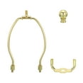 thumbnail image 4 of Uxcell 5.98 inch Lamp Harp Kit with Finial Lamp Shade Holder Gold Tone, 1 Set, 4 of 6