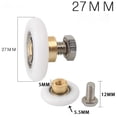 thumbnail image 1 of 4Pcs Shower Room Pulley Bathroom Sliding Glass Door Wheels Nylon Copper Roller, 1 of 4
