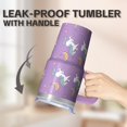 thumbnail image 5 of 20OZ Unicorn Travel Tumbler with Handle and Reusable Straw Double Wall Stainless Steel Insulated Coffee Mug Cup Ideal Gifts for Women Mom Friends on Birthday Christmas Thanksgiving, 5 of 6