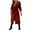 Wine, variant on Kaemgyyd Womens Classic Wool Blend Coat Lapel Open Front Belted Long Jacket Winter Work Office Outwear with Pocketed