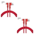 thumbnail image 1 of Methold Cable de carga rápida Reemplazo del cable de datos de doble codo para la interfaz micro USB del teléfono móvil Android, rojo, 1 m Type2 NO2, 1 of 6