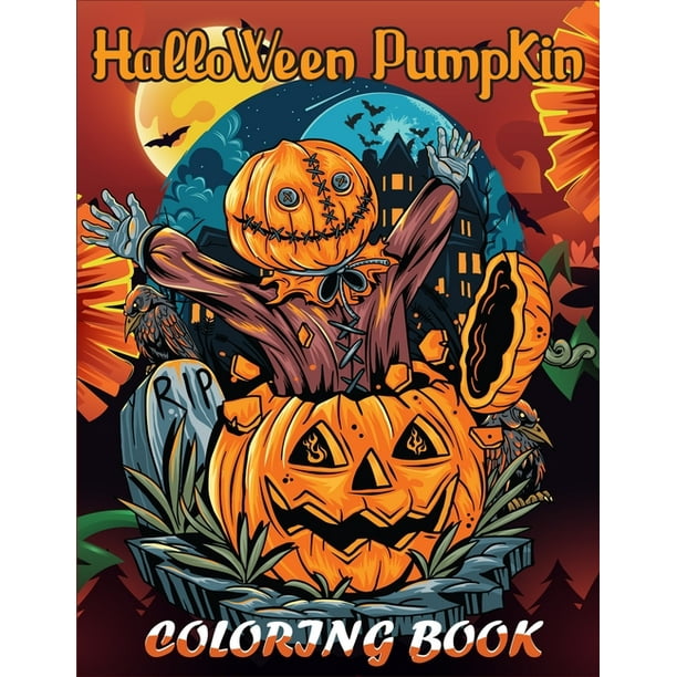 Halloween Pumpkin Coloring Book The Best Collection Of Coloring Pages With Cute Spooky Scary Things Such As Jack O Lanterns Ghosts Witches Kids Halloween Activity Books Paperback Walmart Com Walmart Com