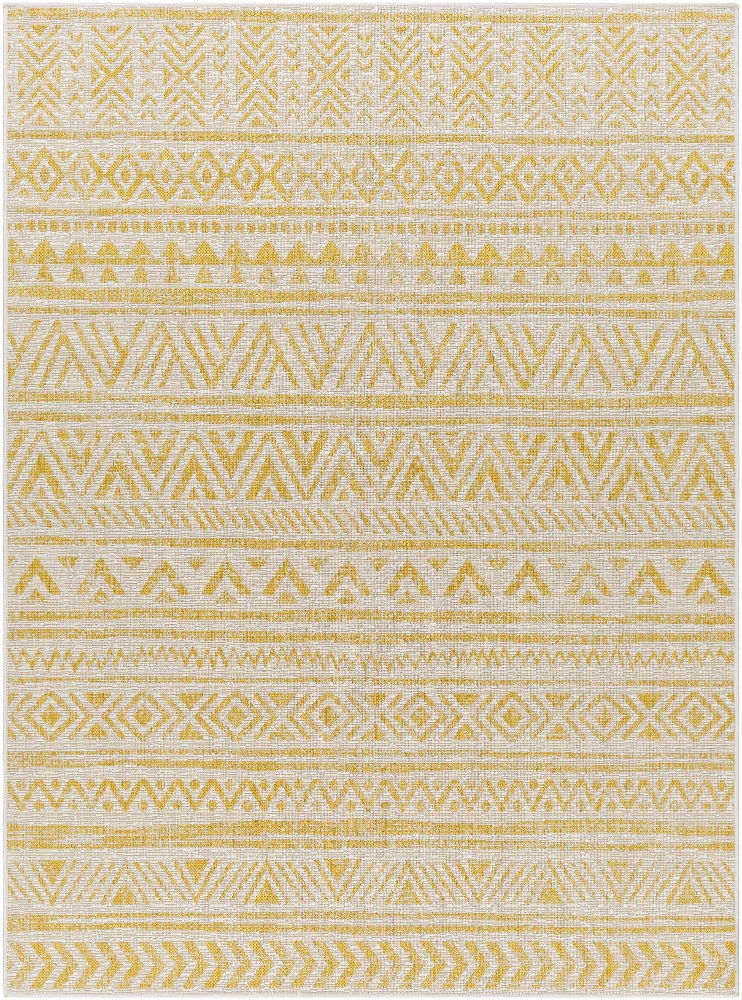 Hauteloom Haluk Hallway, Kitchen Patio Outdoor Runner Rug - Beige, Brown, Multi - 2'7" x 12'