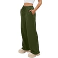 thumbnail image 3 of hotojiny Baggy Sweatpants Women Classic Fit Loose Wide Leg Sweat Pants Casual Workout Lounge Fall Trousers for Athletic, 3 of 6