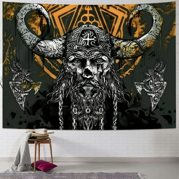 SHERONV Symbols Dark Art Computer Graphics Tapestry Wall Hanging Unique Style for Home Wall Decor - Living Room, Bedroom, Apartment, Farmhouse, Dorm - 4 Sizes Available 40x30inch