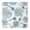 White-240, variant on Square Fitted Tablecloth Waterproof with Watercolor Daisy and Bee Print, Boho Chic Floral Cover for Patio Kitchen Picnic