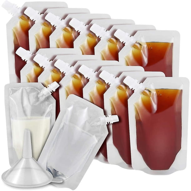 Bolsas de plástico reutilizables YONGSHENG 15 unidades para petaca de licor