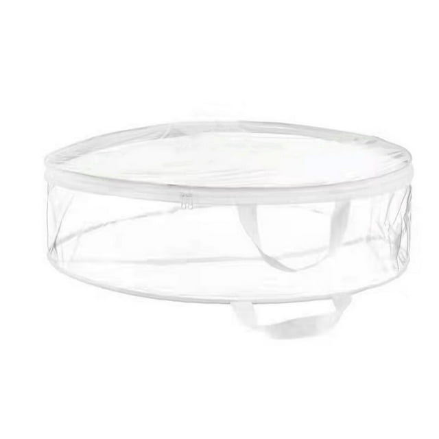 Garland Bag Clear Window Portable PVC Holiday Wreath Storage Container for Home