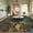 Blue, variant on GlowSol Washable Area Rug – Bitter Jungle Animal Print, Soft Low Pile, Non-Slip, Mark Resistant Carpet for Living Room, Bedroom, Dining, Farmhouse, Contemporary Decor – 9x12