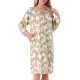 thumbnail image 4 of Vestido de Noche Floral de Manga Larga para Mujeres con Puños Elásticos y Bolsillo Midi Color Verde Claro, 4 of 6