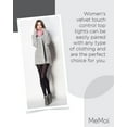 thumbnail image 7 of MeMoi Velvet Touch Control Top Tights - Womens - Female (Small/Medium, Black), 7 of 7