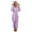 Purple, variant on Hontri New & Trending Women's Artificial Wool Long Sleeve Pajamas Casual Solid Color Zipper Loose Hooded Jumpsuit Pajamas Casual Winter Warm Rompe Cute Ears Sleepwear Fashion-Purple 4Xl