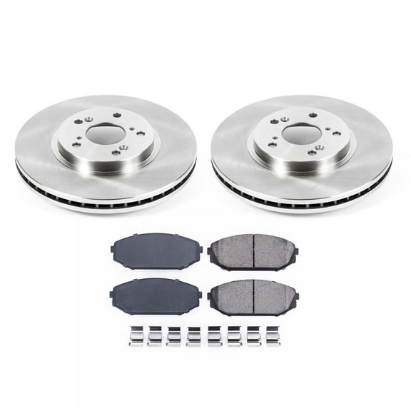 Ultimate Brakes Front Ceramic Brake Pad and Rotor Kit with Hardware WM80698