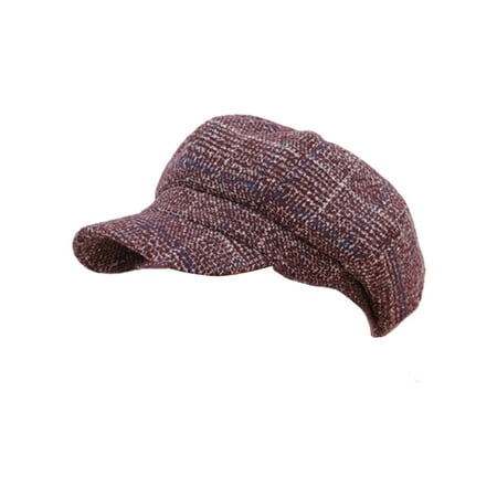 relayinert Wool Female Autumn Winter Octagonal Newsboy Vintage Warm
