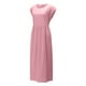 thumbnail image 5 of TopLLC Vestidos de verano para mujer,Vestido largo para mujer,Vestido largo de algodón con cuello redondo, sin mangas, cuello redondo, estilo retro, talla grande,Vestidos de verano para mujer,Pink,M, 5 of 6