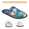 thumbnail image 3 of Fotbe Colorful Winged Dolphin Pattern Women's Fuzzy Slippers Plush Slippers Fluffy Winter House Shoes Indoor and Outdoor-Medium, 3 of 8