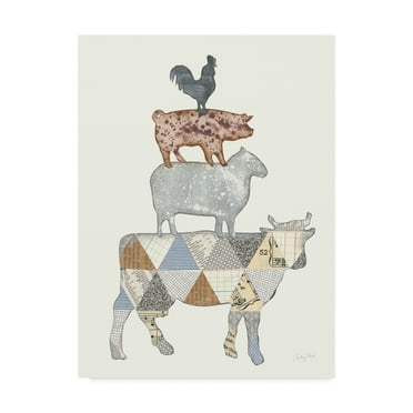 Trademark Fine Art 'Farm Sweet Farm Element V' Canvas Art by Courtney Prahl