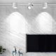thumbnail image 2 of Foco LED Interior 5W, Plafón Orientable 360° Giratorio e Iluminación Superficial COB LED 10x10cm/Aluminio Aplique (Blanco-6000K) brillar Electrónica, 2 of 5