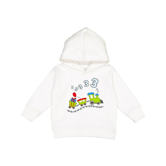 Inktastic Third Birthday Party Train Toddler Hoodie