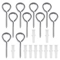 thumbnail image 2 of EIGTHTAIL10pcs 304 Stainless Steel Self Tapping Screw Eye Bolt Ring Hook with Expansion Pipe(Closed Loop), 2 of 7
