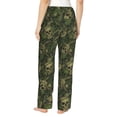 thumbnail image 2 of Bixox Women's Green Camouflage Skull Patterned Pajama Pants Loungewear, 2 of 5