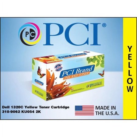 UPC: 0845161012994 | PCI® Brand  Dell 1320C Yellow Toner 310-9062 KU054 2K Yield (310-9062PC)
