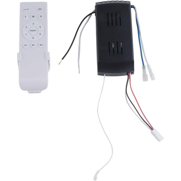 PinesC Universal Ceiling Fan Remote Control Kit Replacement, 6-Speed & Timing, Remote Replacement for DC Ceiling Fan Light