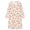 Cream Cherry Print, variant on Teen & Little Girls Long Sleeve Nightgown Soft Knit Sleepwear Black Tiny Purple Floral Print Loose Crew Neck Nightdress Pajama Size 6