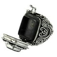 thumbnail image 2 of Black Onyx & Garnet Gemstone Ring, Solid 925 Sterling Silver, Signet Ring, Anxiety&nbsp;Ring, Promise Ring, Couples Gifts, Metaphysical Anniversary&nbsp;Gifts, Valentines Day Gifts (Black Onyx, 7), 2 of 4