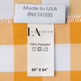 thumbnail image 4 of LA Linen TCcheck60x84-DrkYellowK47 Checkered Rectangular Tablecloth, White & Dark yellow - 60 x 84 in., 4 of 6