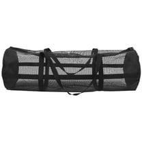 GOOHOCHY Basketball Duffel Bag Carrier Soccer Mesh Bags Fitness Black
