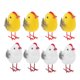 thumbnail image 4 of 8 piezas de pollo de simulación modelos decorativos de pollo adorno de Pascua accesorios de fiesta, 4 of 6