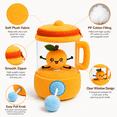 Fruit Blender Cup Plush Toy, Pull String Rotating Fruit Stuffed Plush ...
