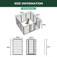 thumbnail image 2 of FXW Homeplus Unleashed Indoor Dog Playpen - Stress-Free and Safe Play, Heavy Duty 45 Inch 12 Panels Dog Pen for Large Dogs, Black│Patented, 2 of 6