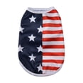 thumbnail image 2 of American Flag Inspired Dog Vest,patriots dog jersey,Patriotic American Flag Print Summer Lightweight Breathable Pet Vest for Small Medium Dogs,Black L, 2 of 5