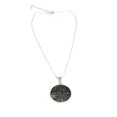 thumbnail image 5 of Alpaca Silver Aztec Calendar Pendant with Chain, 5 of 9
