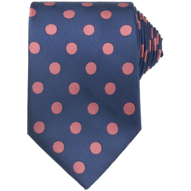 Corbatas de puntos para hombres INSPIRE CHIC para el Día del Padre, corbata autoajustable de 3.1" de ancho, corbata de satén para bodas, clásica de color azul profundo, talla única