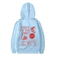 thumbnail image 5 of Liyamei Chandail à Capuchon et Chandails en Molleton pour Filles pour l'Hiver Tenue Décontractée Col Rond Imprimé Lettre Chandail pour Enfants de 2 à 13 Ans Activités Extérieures et Confort Quotidien Taille Bleu, 12-13 Ans, 5 of 5