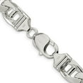 thumbnail image 3 of Auriga Fine Jewelry 925 Sterling Silver 10.5mm Flat Cuban Anchor Bracelet 8 inch for Women, 3 of 6