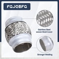 thumbnail image 2 of Exhaust Flex Pipe Stainless Steel Double Braid 2.25 x 4" x 4", 2 of 7