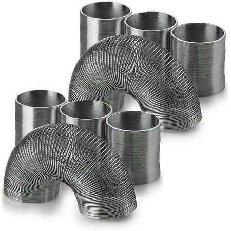 Kidsco Metal Slinky Walking Spring Toy - 8 Pack - Novelty, Prize, Party Favor For Kids Teens And Adults - By